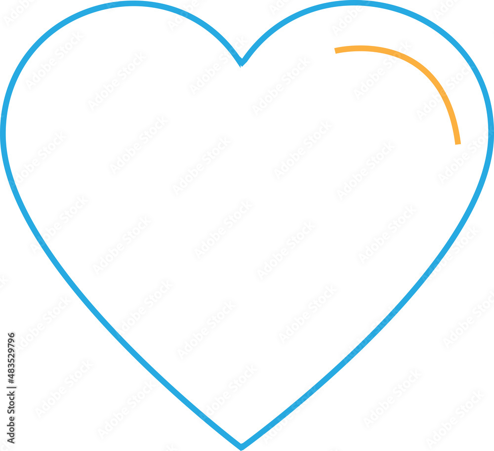 Heart icon sign symbol design