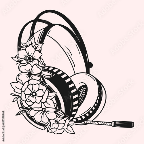 Flower headset photo