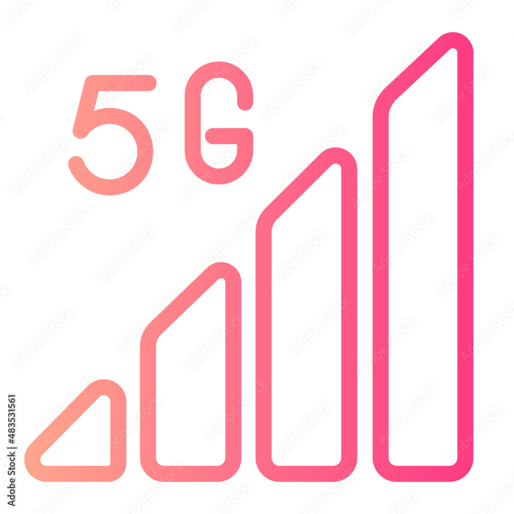 signal 5G gradient icon