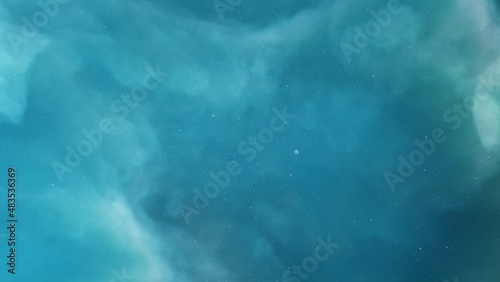 Space background with realistic nebula and shining stars. Colorful cosmos with stardust and milky way. Magic color galaxy. Infinite universe and starry night. 3d render