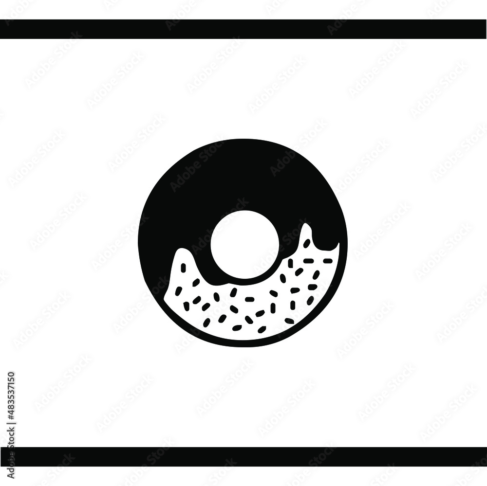 Fototapeta premium Donuts vector icon. Donut icon image. Vector concept illustration for design. 