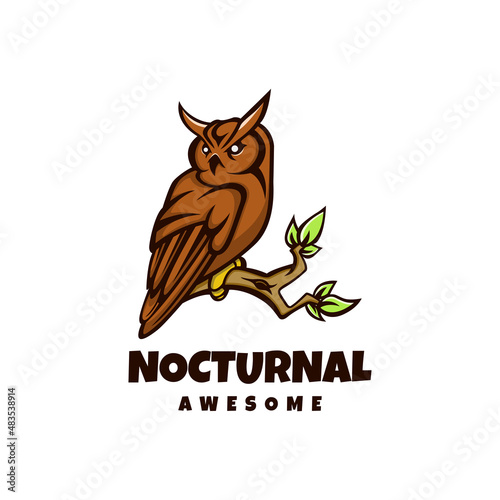 Illustration vector graphic of Nocturnal, good for logo design