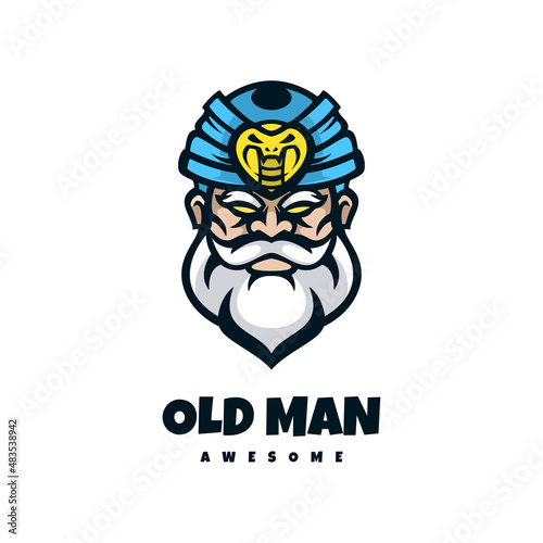 Illustration vector graphic of Old Man  good for logo design