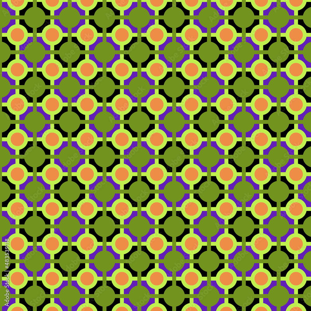 Geometric world Lattice with circles Seamless pattern Retro style vintage Geometric world Lattice with circles Seamless pattern Retro style vintage