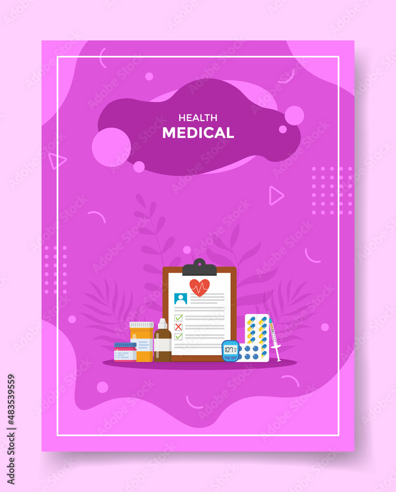 medical concept for template of banners, flyer, books, and magazine cover medical concept for template of banners, flyer, books, and magazine cover