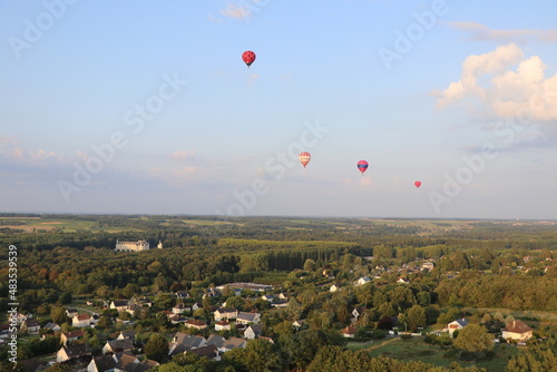 Hot Air Balloon over Chenonceau