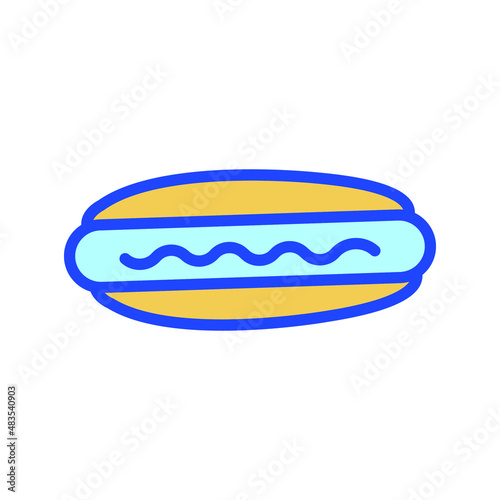 Hot dog Isolated Vector icon which can easily modify or edit   © BinikSol
