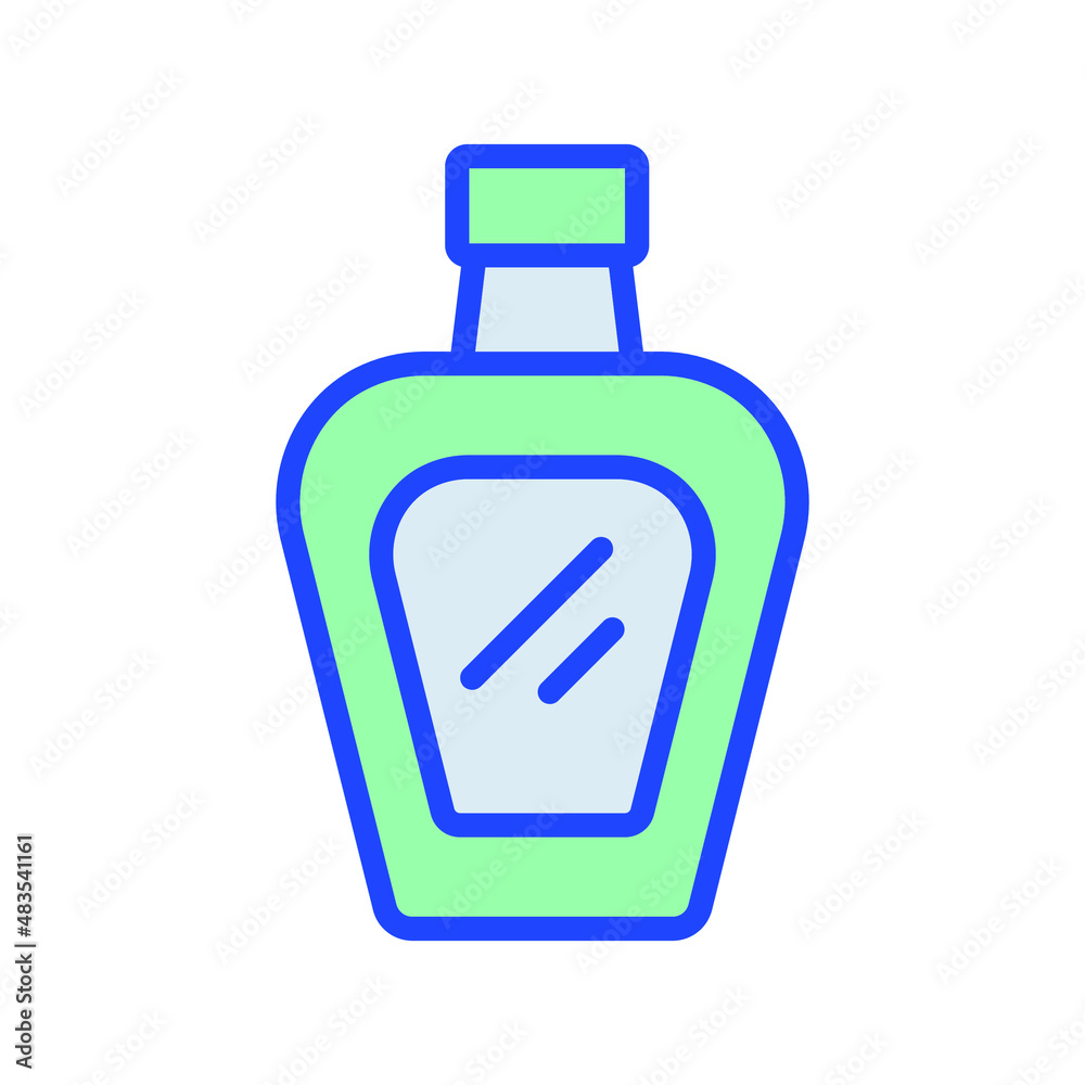 Wine Bottle Isolated Vector icon which can easily modify or edit

