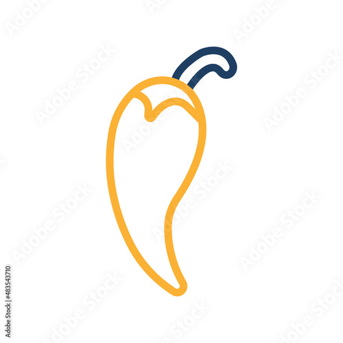 jalapeno pepper Isolated Vector icon which can easily modify or edit

