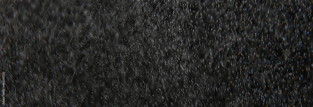 Fototapeta premium background for overlay black rain, abstract studio drops water drops bokeh