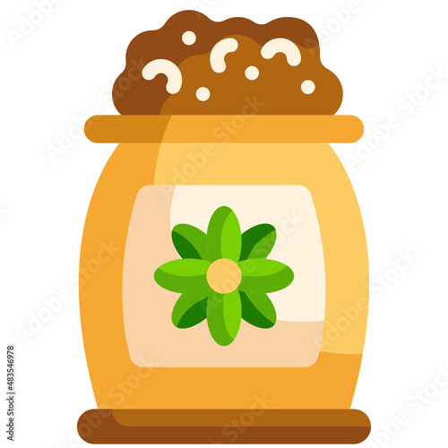fertilizer flat icon