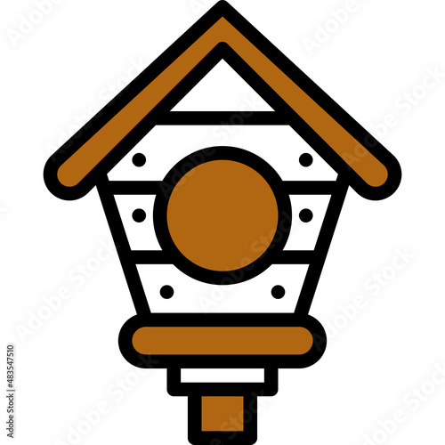 birdhouse one color icon