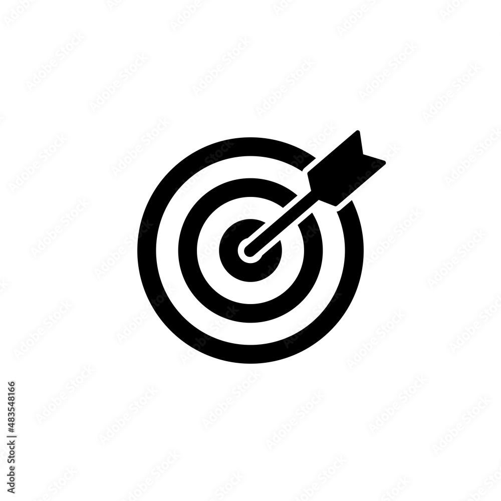 Target simple flat icon vector illustration Target simple flat icon vector illustration