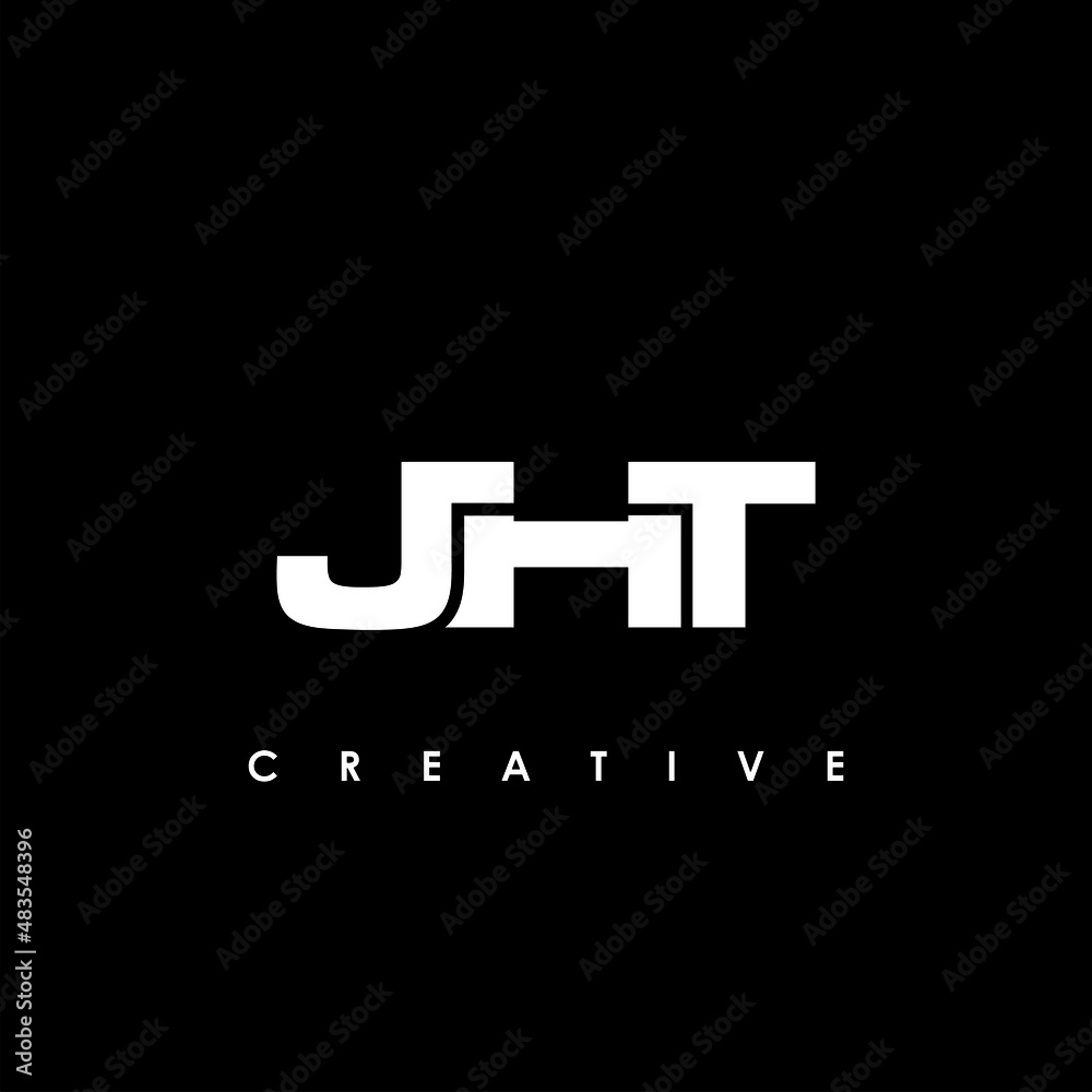 Obraz premium JHT Letter Initial Logo Design Template Vector Illustration