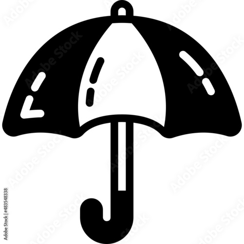 umbrella solid line icon