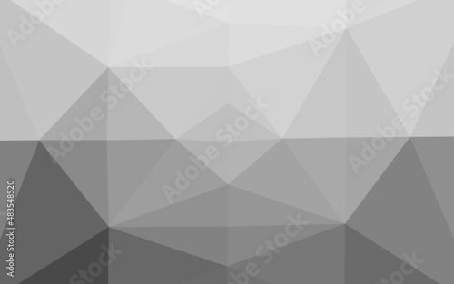 Light Silver, Gray vector triangle mosaic cover. © Dmitry