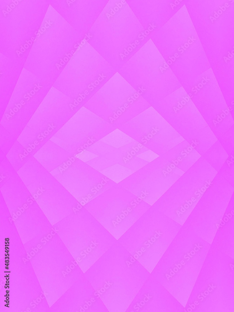 Trendy monochrome bright pink fuchsia hue gradient abstract geometric pattern romantic decorative background texture