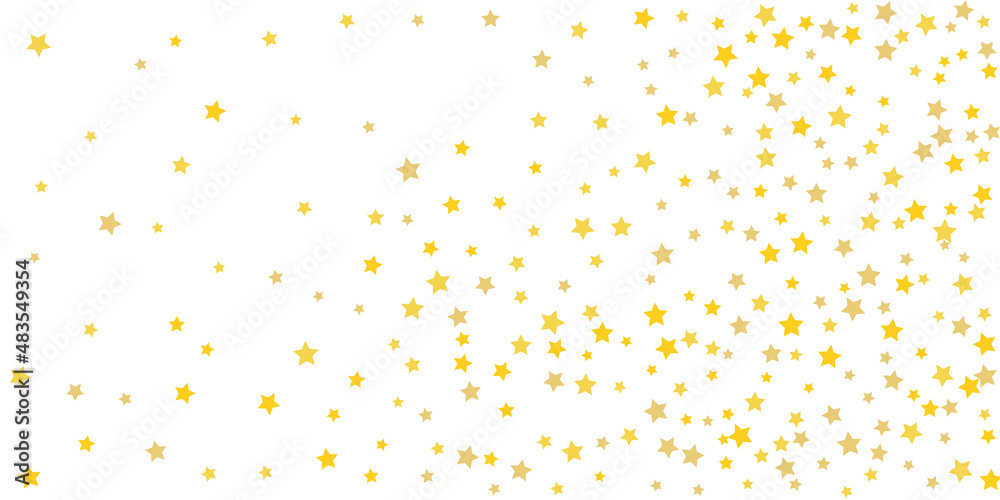 Star confetti. Golden casual confetti background. Bright design pattern. Vector template with gold stars. Suitable for your design, cards, invitations, gift, vip Star confetti. Golden casual confetti background. Bright design pattern. Vector template with gold stars. Suitable for your design, cards, invitations, gift, vip