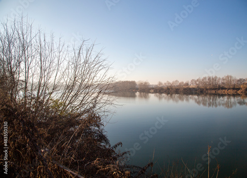 River view under blue sky