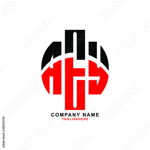 AAA letter design. AAA letter logo design with white background. AAA creative letter logo with two colors.
