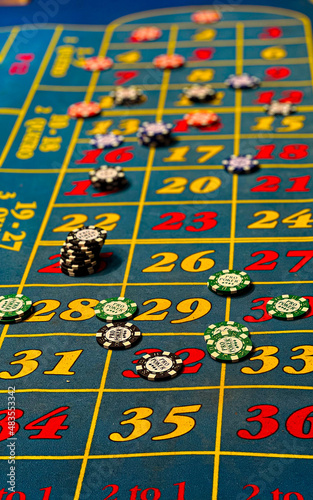 Roulette table