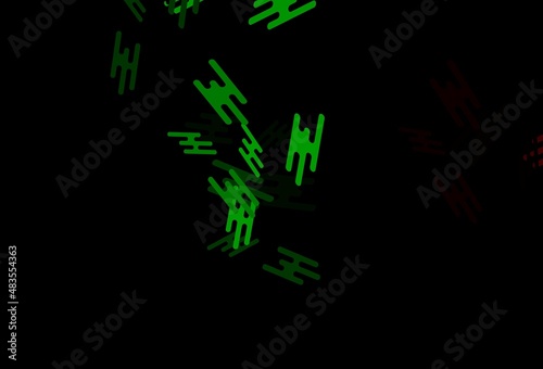 Dark Multicolor, Rainbow vector template with repeated sticks.
