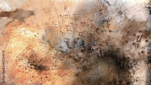 abstract color Backgrounds, painting collage with spots, rust structure.