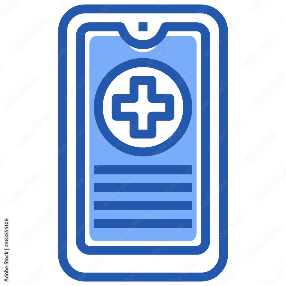 Fototapeta premium Covid test and protect_hospital app