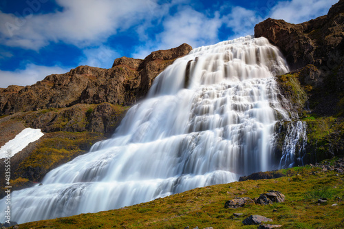 Dynjandi waterfall on the Westfjords peninsula in Iceland