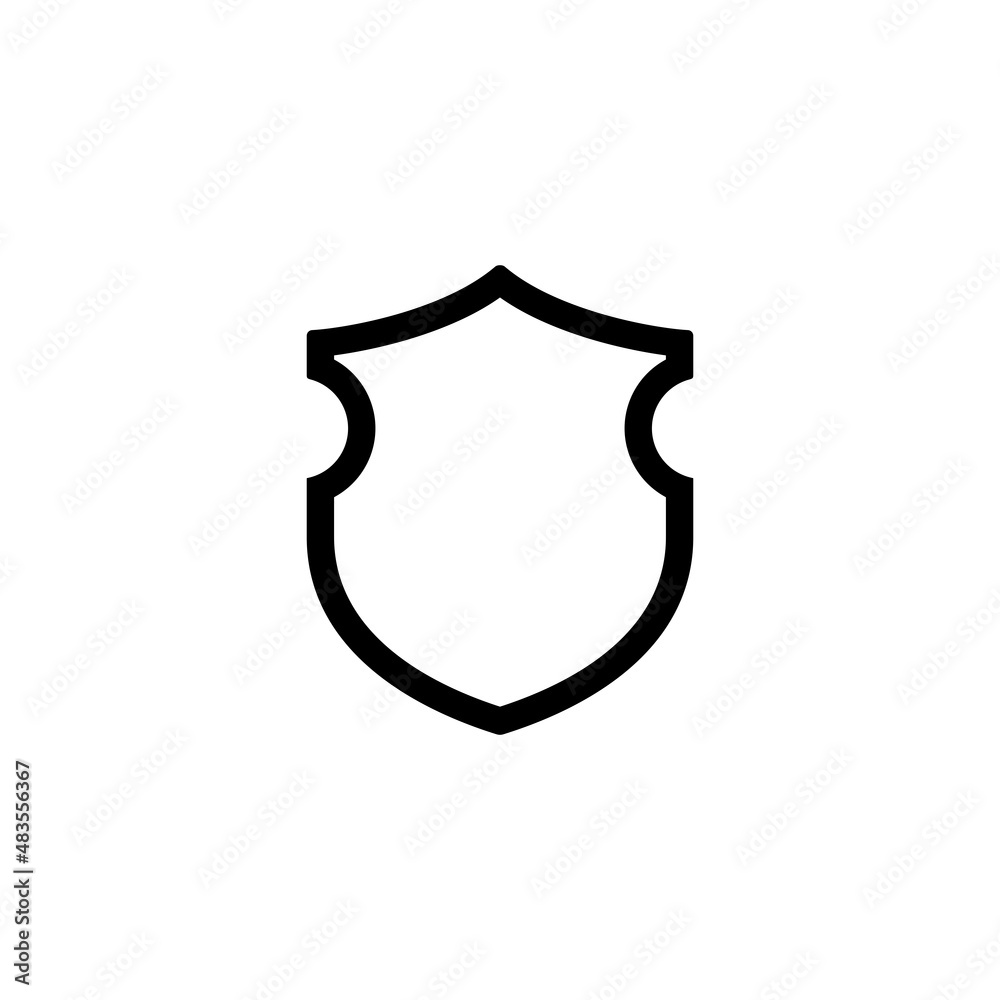 Shield simple flat icon vector illustration Shield simple flat icon vector illustration