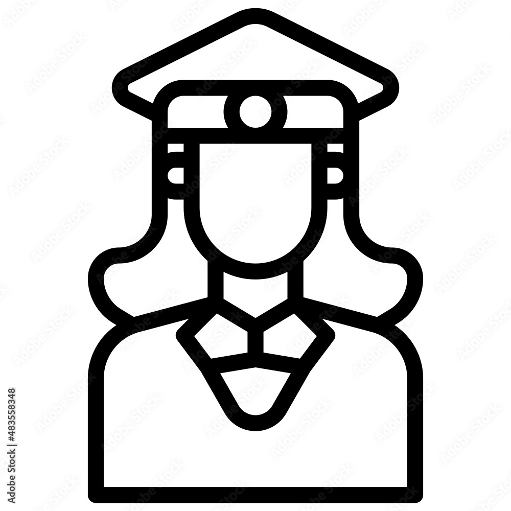 Jobs and professions avatars_academic