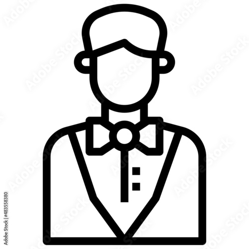 Jobs and professions avatars_croupier