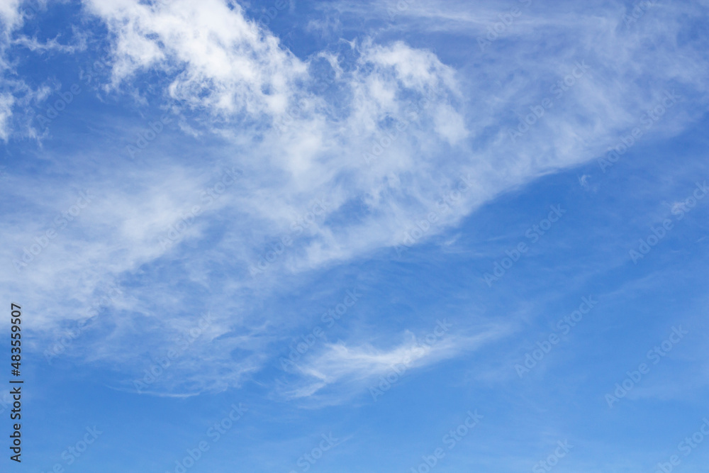 Good weather and beautiful blue sky with light clouds, great classic universal background Good weather and beautiful blue sky with light clouds, great classic universal background