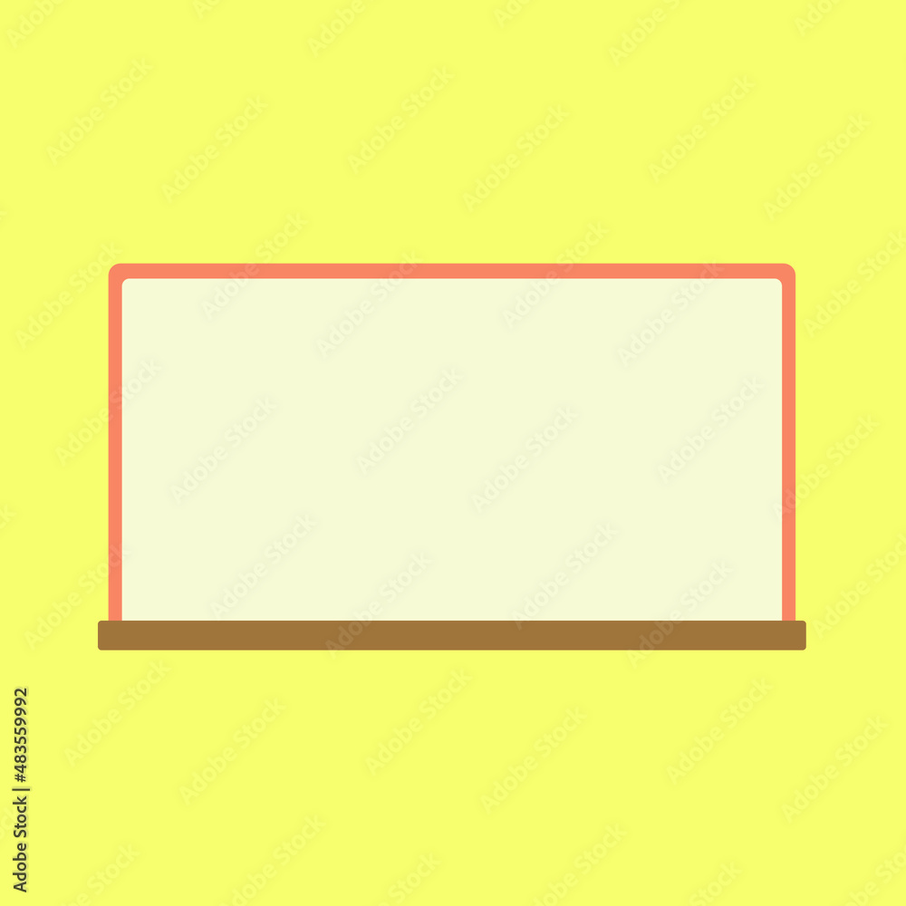 Whiteboard Cartoon Flat Vector Illustration Whiteboard Cartoon Flat Vector Illustration