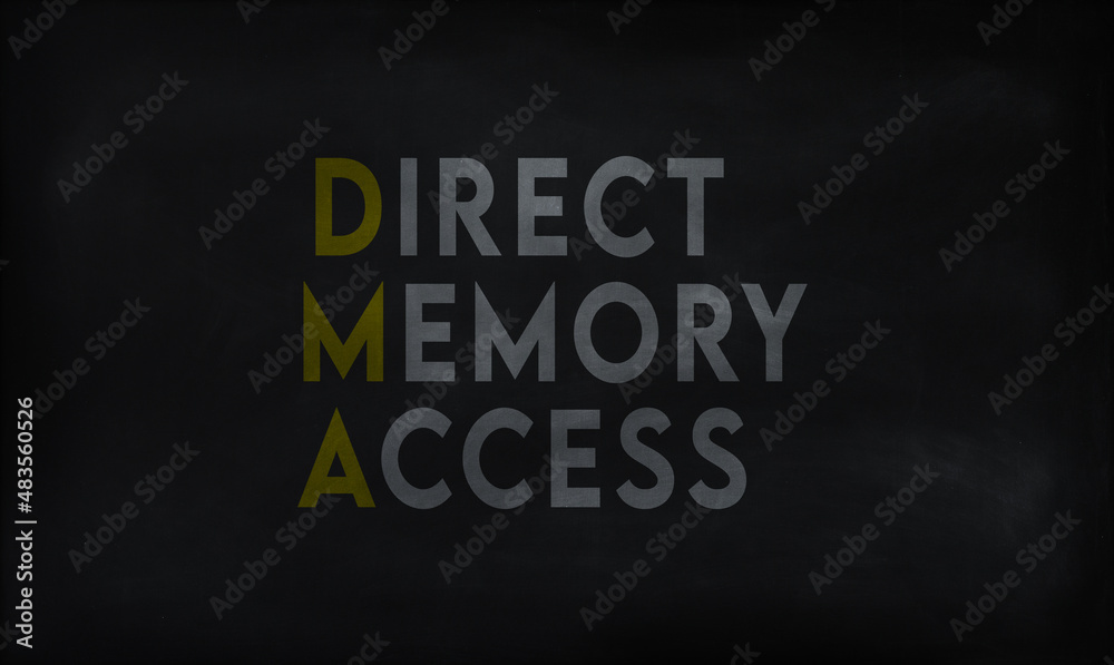 DIRECT MEMORY ACCESS(DMA) on chalk board