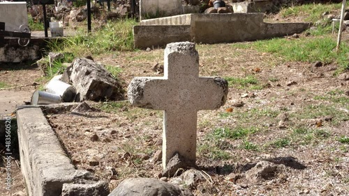 Cross in a graveyard