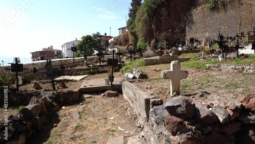 Old cemetery in the island 