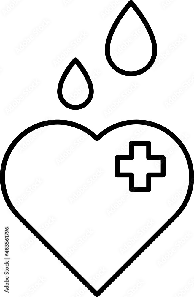 Obraz premium Blood donation icon