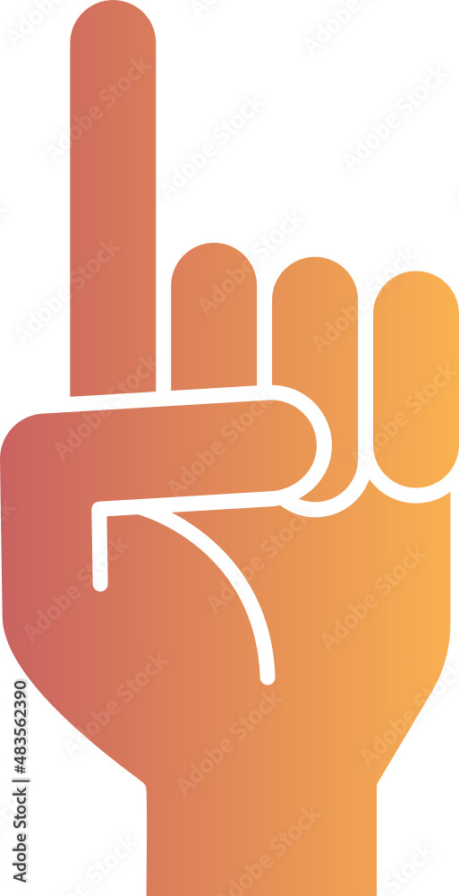 Obraz premium Number one icon