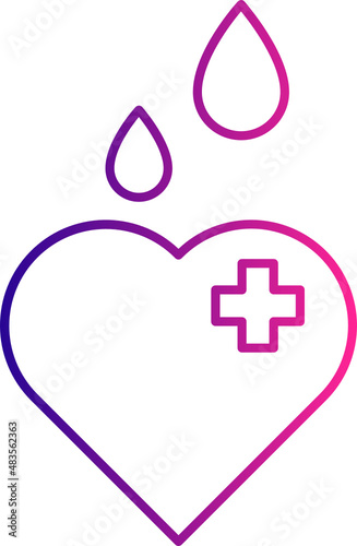 Blood donation icon