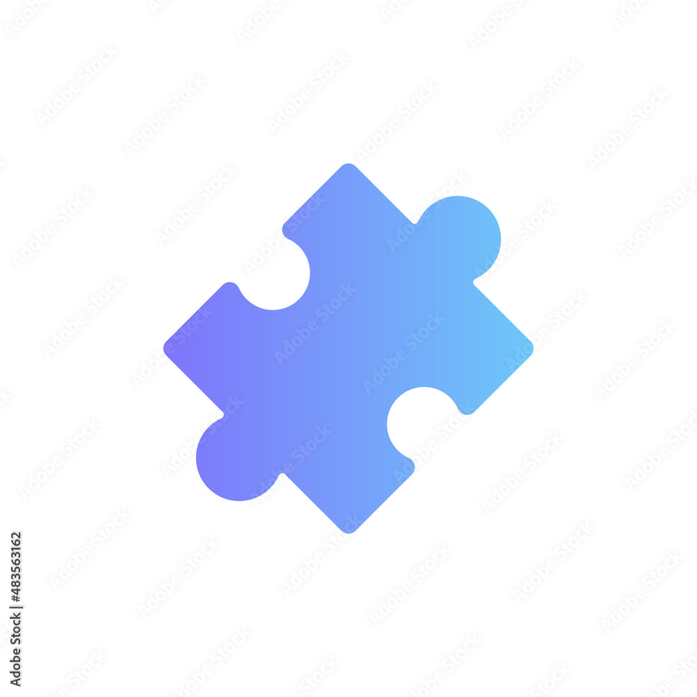 Puzzle vector icon with gradient Puzzle vector icon with gradient