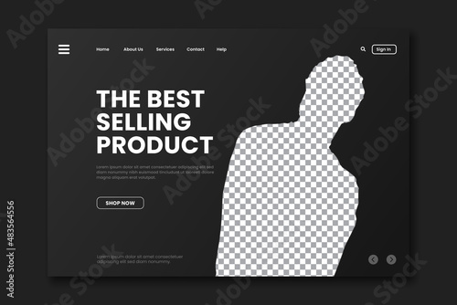 The best selling product landing page template