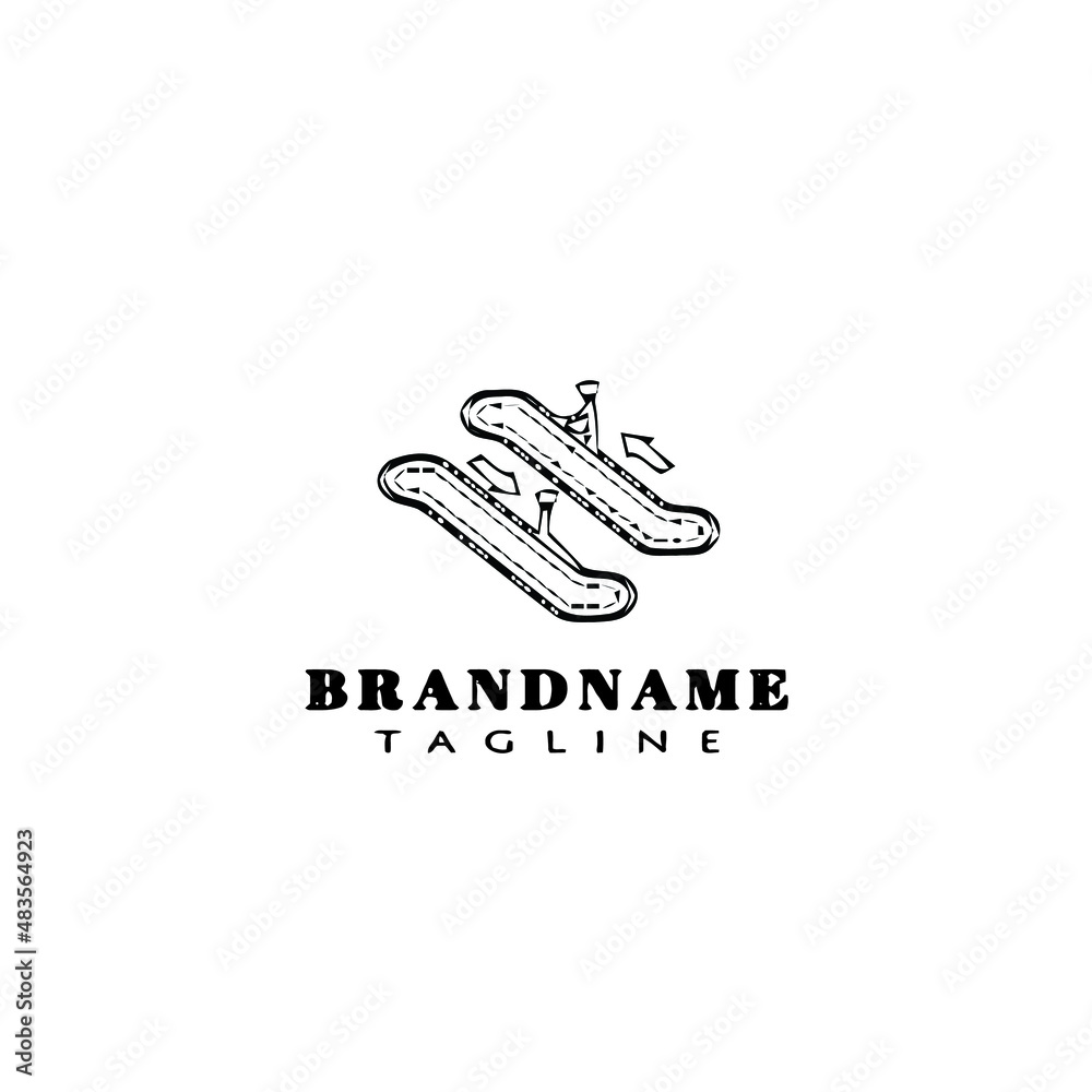 escalator logo cartoon icon design template black isolated vector escalator logo cartoon icon design template black isolated vector