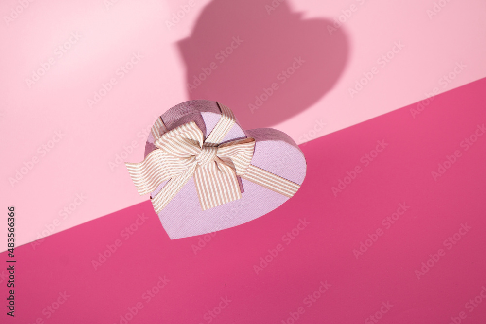 Valentine's day pink background. Minimal concept with paper heart. Mother day. Valentine's day pink background. Minimal concept with paper heart. Mother day.