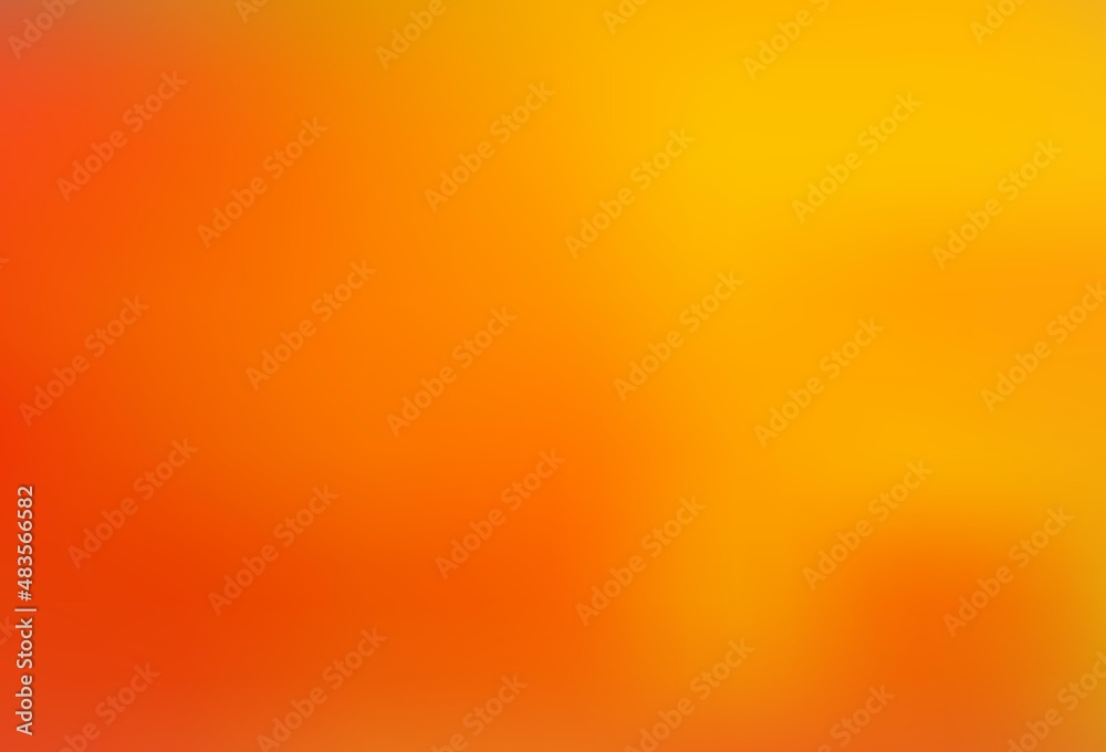 Light Yellow, Orange vector modern bokeh pattern.
