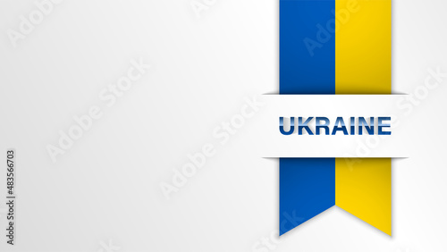 EPS10 Vector Patriotic background with Ukraine flag colors.