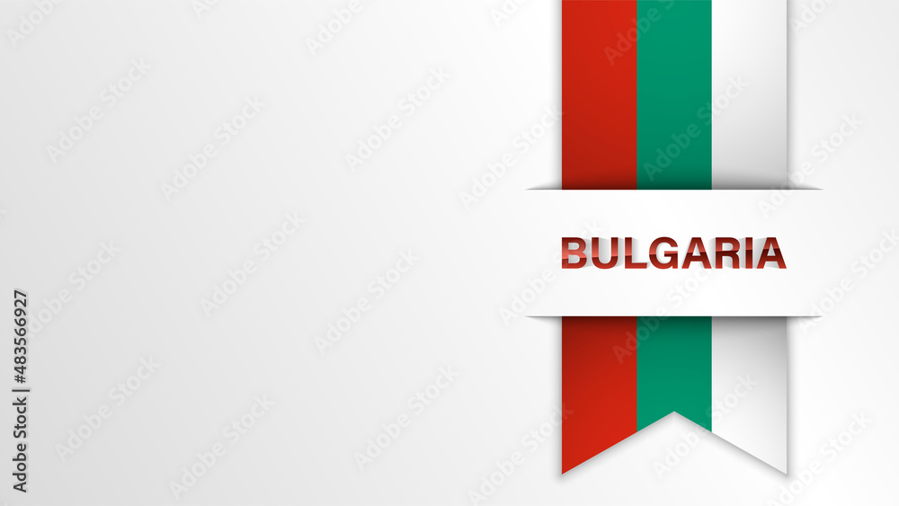 EPS10 Vector Patriotic background with Bulgaria flag colors.