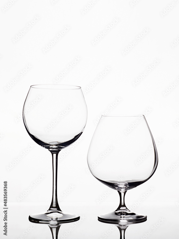 beautiful still life. Cognac and wineglasses