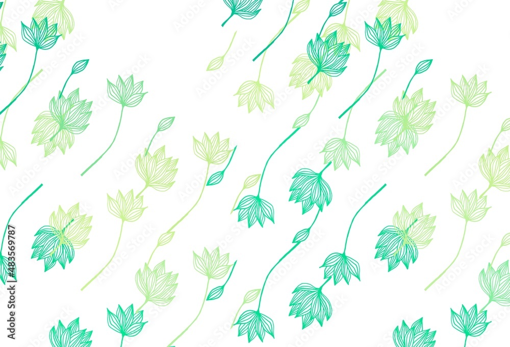 Light Green, Yellow vector doodle texture. Light Green, Yellow vector doodle texture.