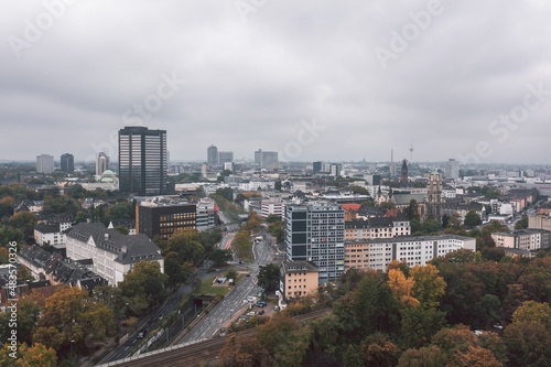 Obraz na płótnie Autumn cityscape of Essen, North Rhine-Westphalia, Germany w salonie